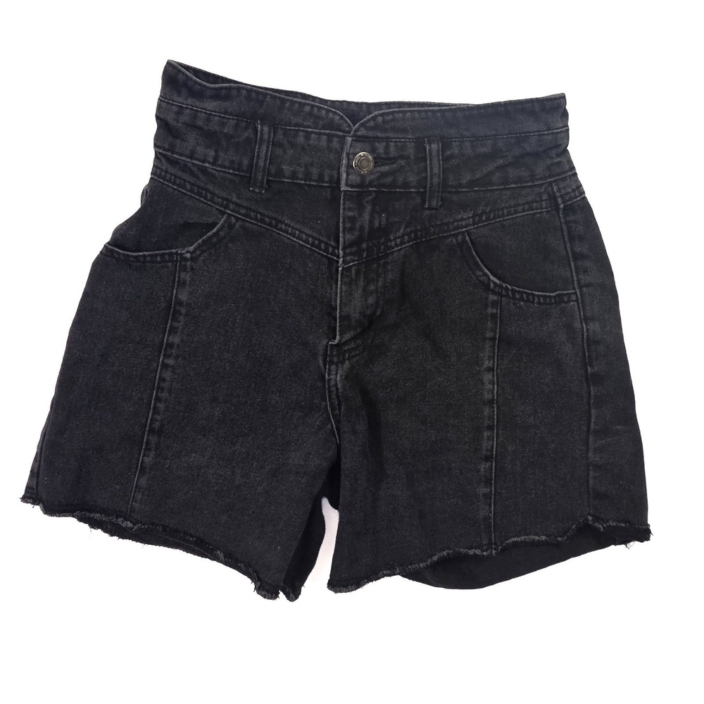 Flying Angel  Black Jean Shorts High Waisted‎ Women's Size 5/27